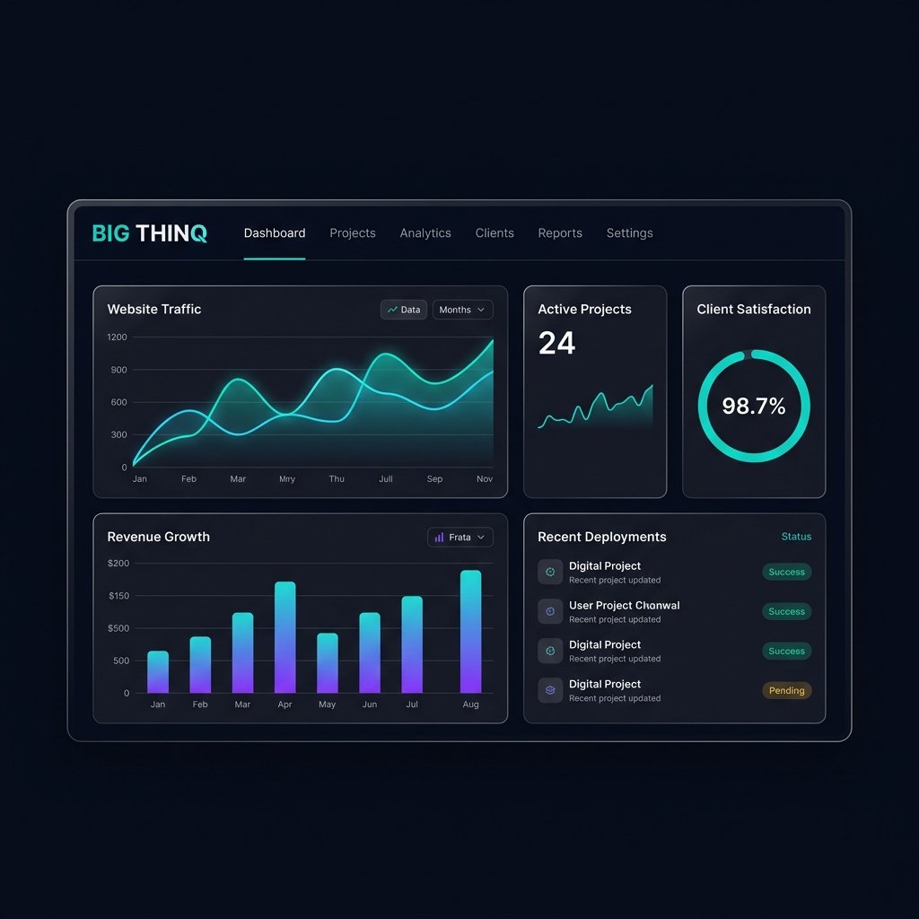 Big ThinQ Analytics Dashboard showing performance metrics